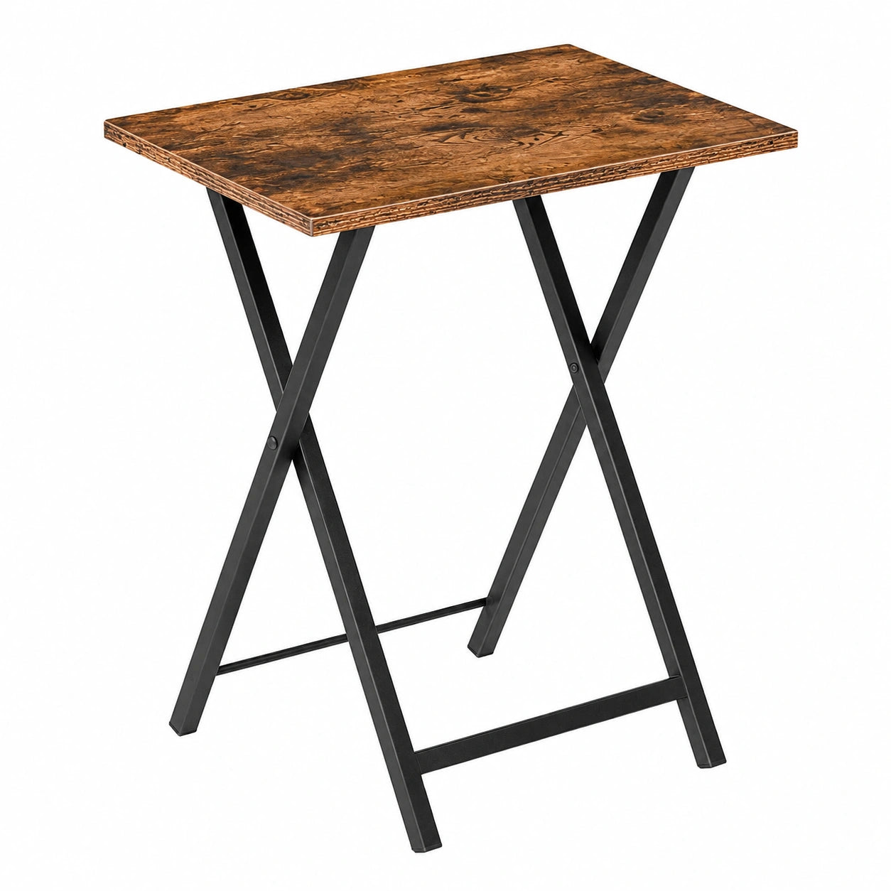 Table d'appoint pliante style industriel pour salon et chambre