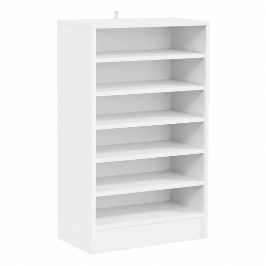 Armoire à chaussures avec étagères de rangement, meuble d'entrée blanc