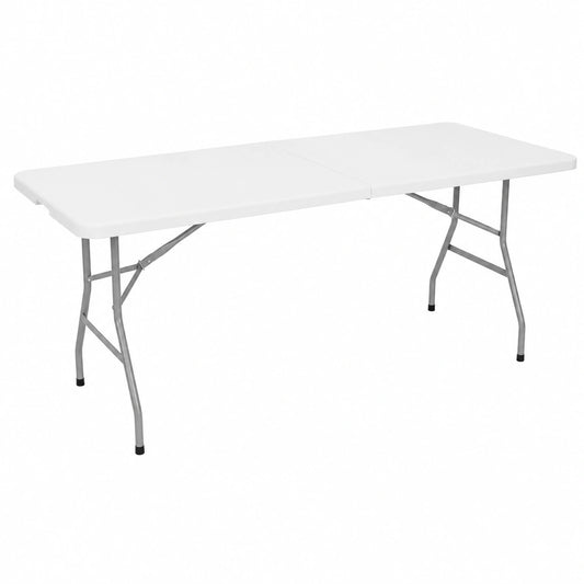 Ensemble de 2 tables pliantes de camping 180CM pour 6/8 personnes