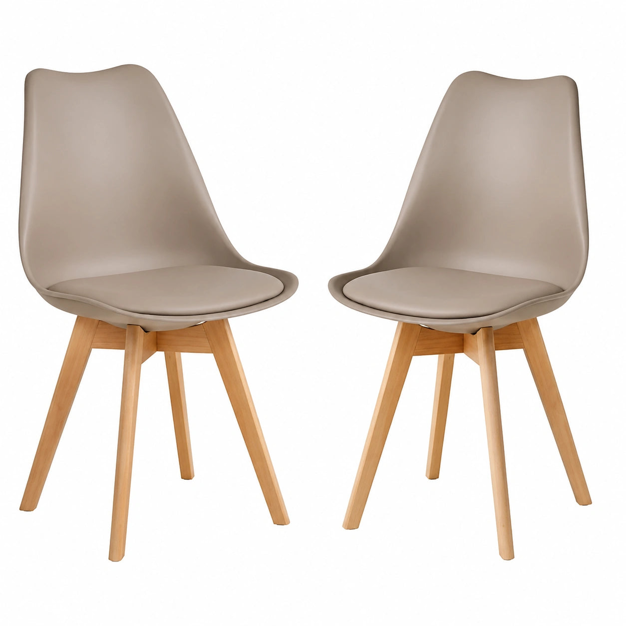 Chaises Scandinaves pour Salle à Manger avec Pieds en Bois