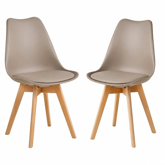 Chaises Scandinaves pour Salle à Manger avec Pieds en Bois