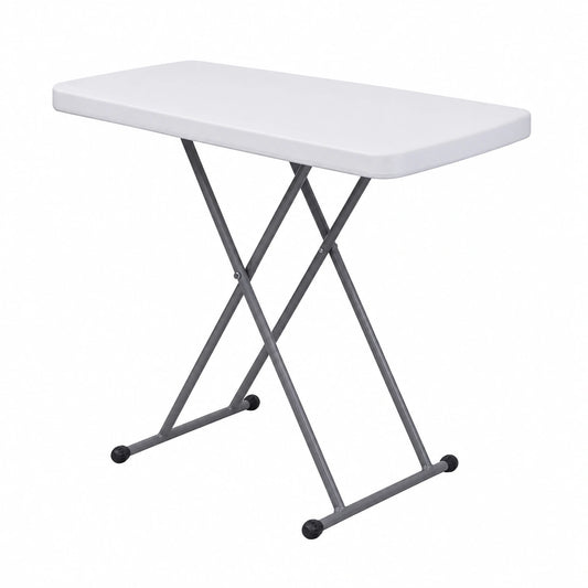 Table pliante réglable compacte pour intérieur et extérieur