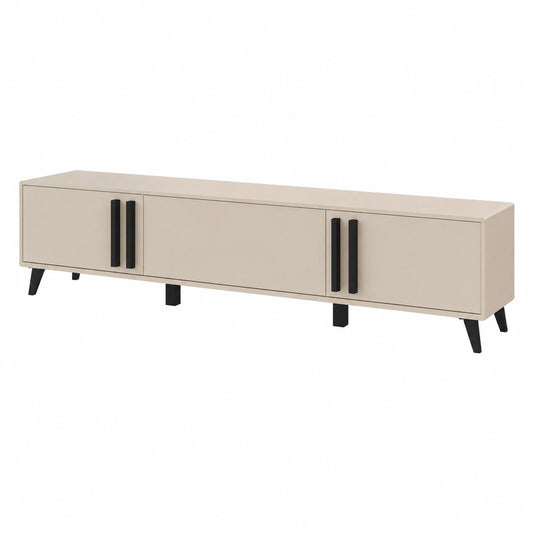 Meuble TV moderne avec pieds hauts, coloris variés