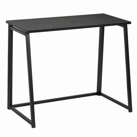 Bureau Informatique Pliant pour Petits Espaces, Assemblage Facile, Cadre Métal