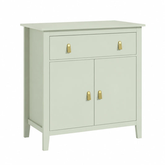 Buffet Moderne avec Rangement et Étagère Réglable Vert Clair