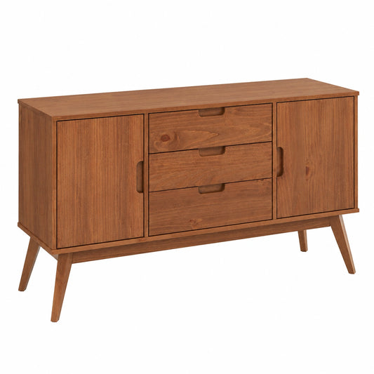 Buffet moderne avec tiroirs et portes en bois massif