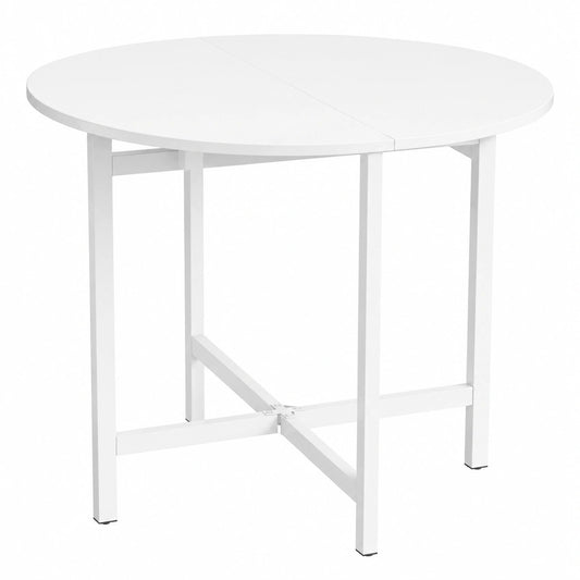 Table à manger pliante ronde pour petits espaces, design moderne