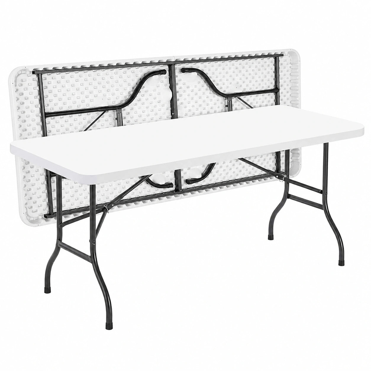Grande table pliante d'extérieur pour 8 personnes
