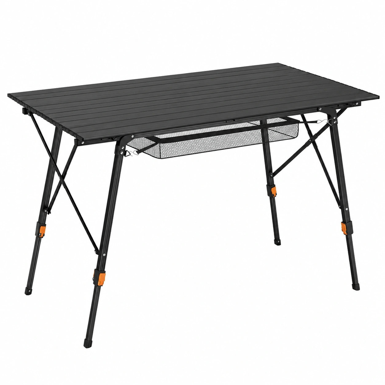 Table pliante en aluminium pour camping avec réglage en hauteur et sac